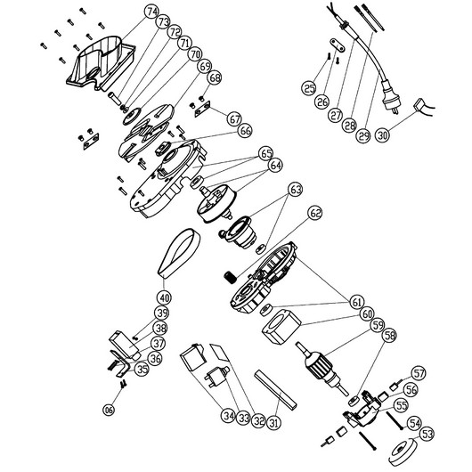 Электродвигатель и нож Champion SH251